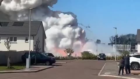 Recycling Plant in North Ayrshire has just blown up