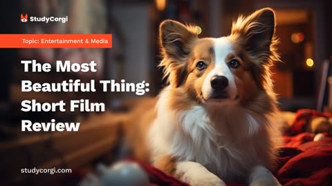 The Most Beautiful Thing: Short Film Review - Essay Example