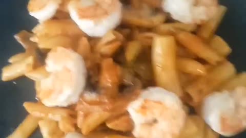 Pasta mit Shrimps