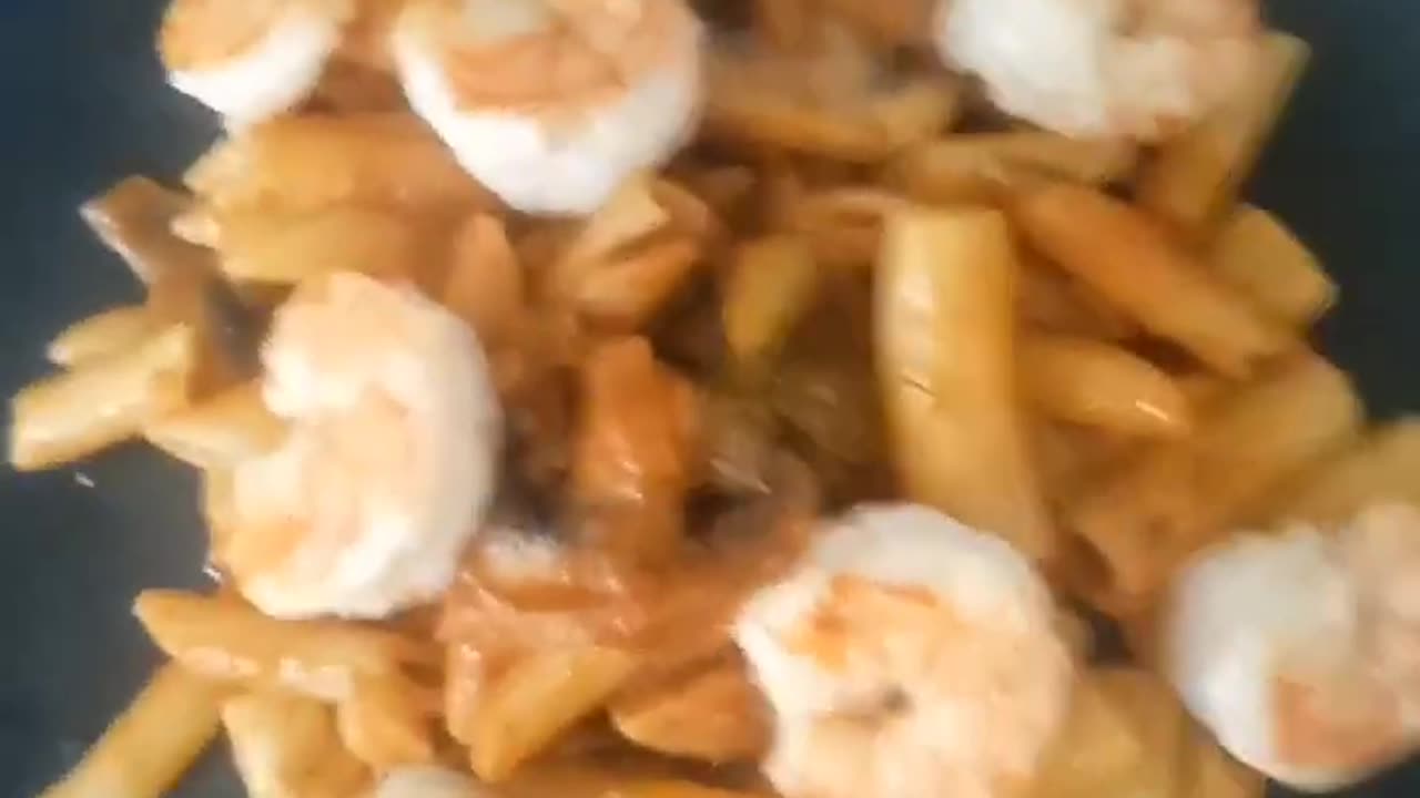 Pasta mit Shrimps