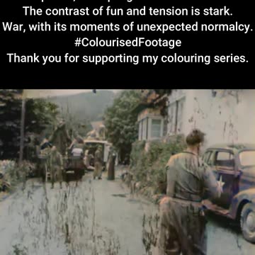 US Soldiers Catch Baseballs — Prisoners Arrive #ColourisedHistory