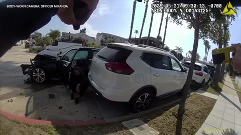 San Diego officers fatally shoots man who was armed with brass-knuckle knife after a chase, crash