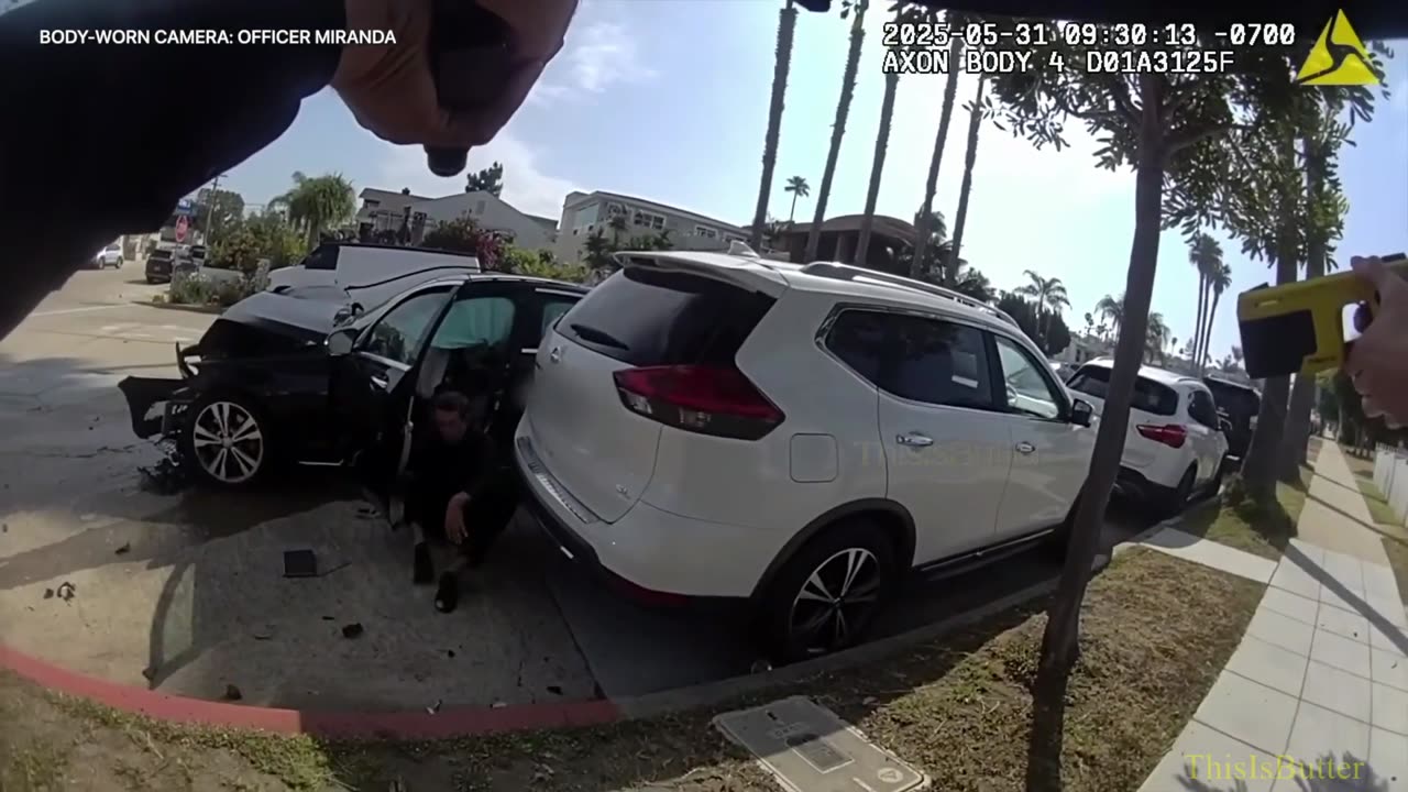 San Diego officers fatally shoots man who was armed with brass-knuckle knife after a chase, crash