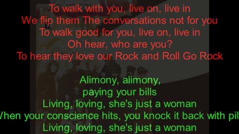 Led Zeppelin II #6 Living Loving Maid (backward lyrics in red)