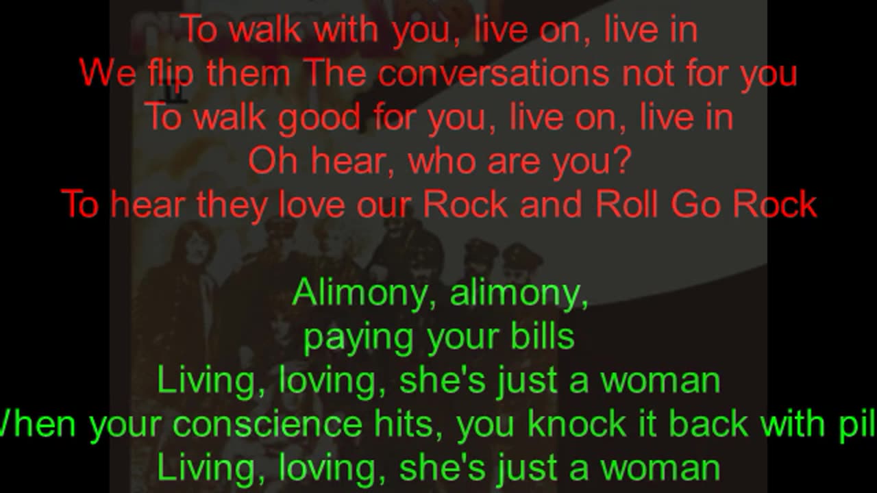 Led Zeppelin II #6 Living Loving Maid (backward lyrics in red)