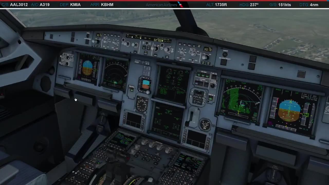 Landing in Birmingham (KBHM)