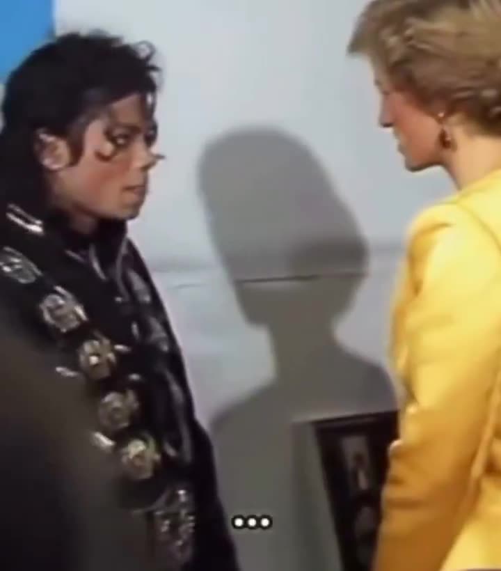 PRINCESS DIANA seemed sad when Michael Jackson removed dirty Diana song from his concert, 1988