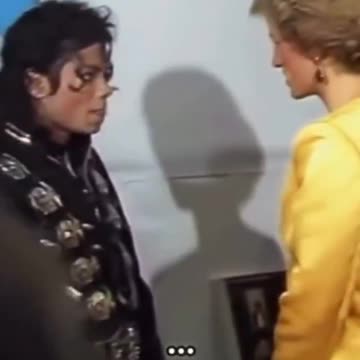 PRINCESS DIANA seemed sad when Michael Jackson removed dirty Diana song from his concert, 1988