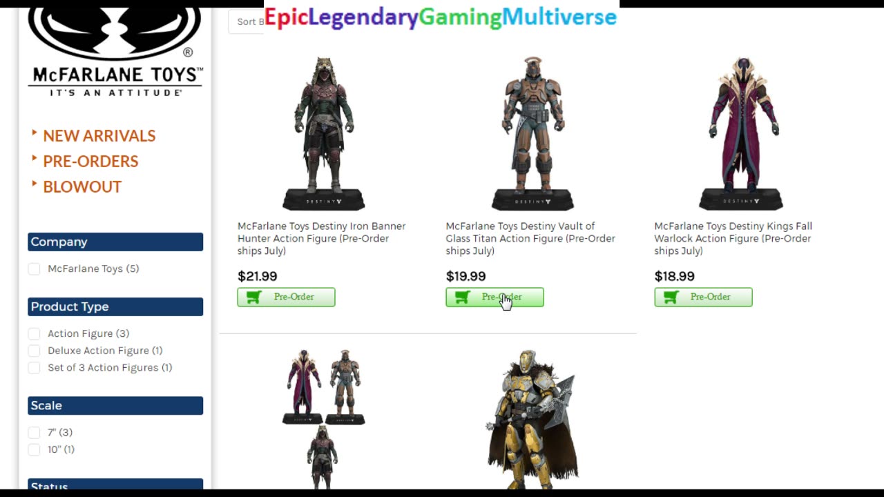 Review Of The Destiny Action Figures (Iron Banner Hunter Action Figure And Saladin Action Figure)