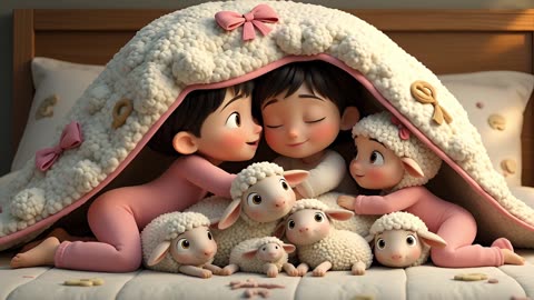 Baa Baa Sleepy Sheep 🌙🐑 | Calming Nursery Rhyme Animation | Kids Bedtime Story + Lullaby