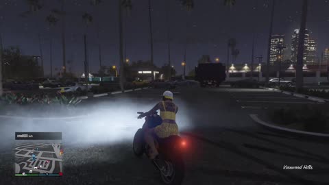 The result of wheelies in a parking lot? 🤨