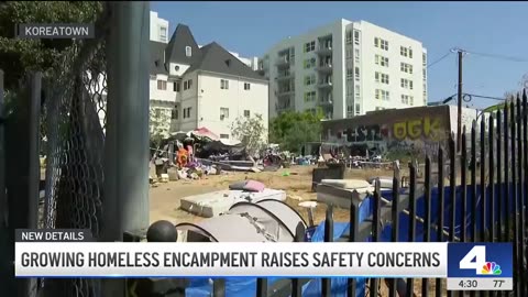 Homeless people in Koreatown encampment stealing electricity from next door