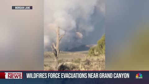 Wildfires force evacuations near Grand Canyon