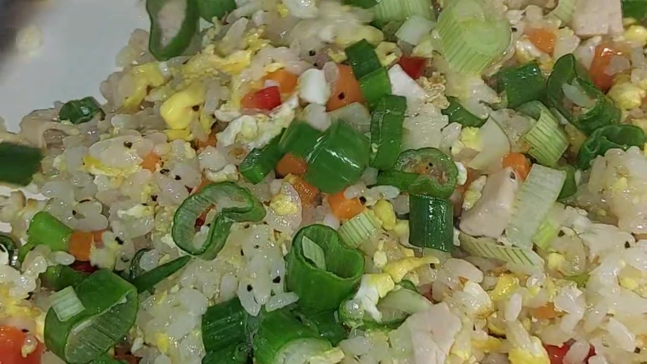 Ultimate Meat Lover's Rice! 🥓 🧅🍳 #Three3Eggs #panlasangpinoy #friedrice #meatlover #easyfood