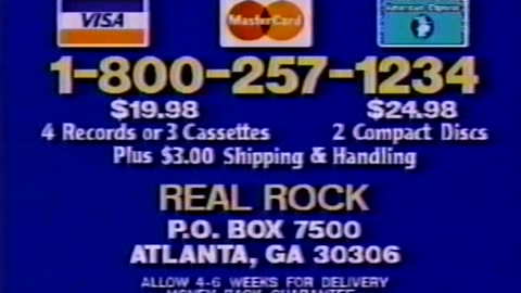 Real Rock Music Compilation Collection from the 1960's TV Commercial from 1988