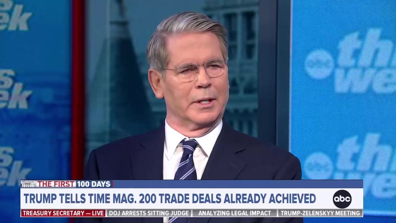 'Those aren't actual deals': ABC host busts Treasury secretary on Trump's trade 'deals'