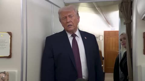 President Trump Gaggles with Press on Air Force One En Route Joint Base Andrews, Jan. 22, 2026