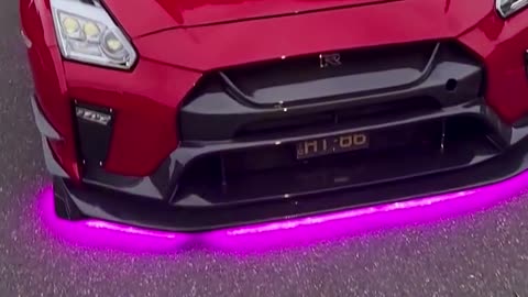 Nissan GT-R R35 ❤️💜 - Custom LED Rear View Mirror Hang Tag Display video showcase! 📿🔆