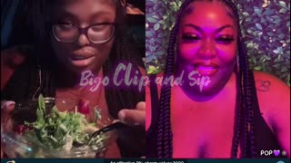 Moet lines Pop n things go left n she unlines n talks mess 7/20/25 #bigoclipandsip