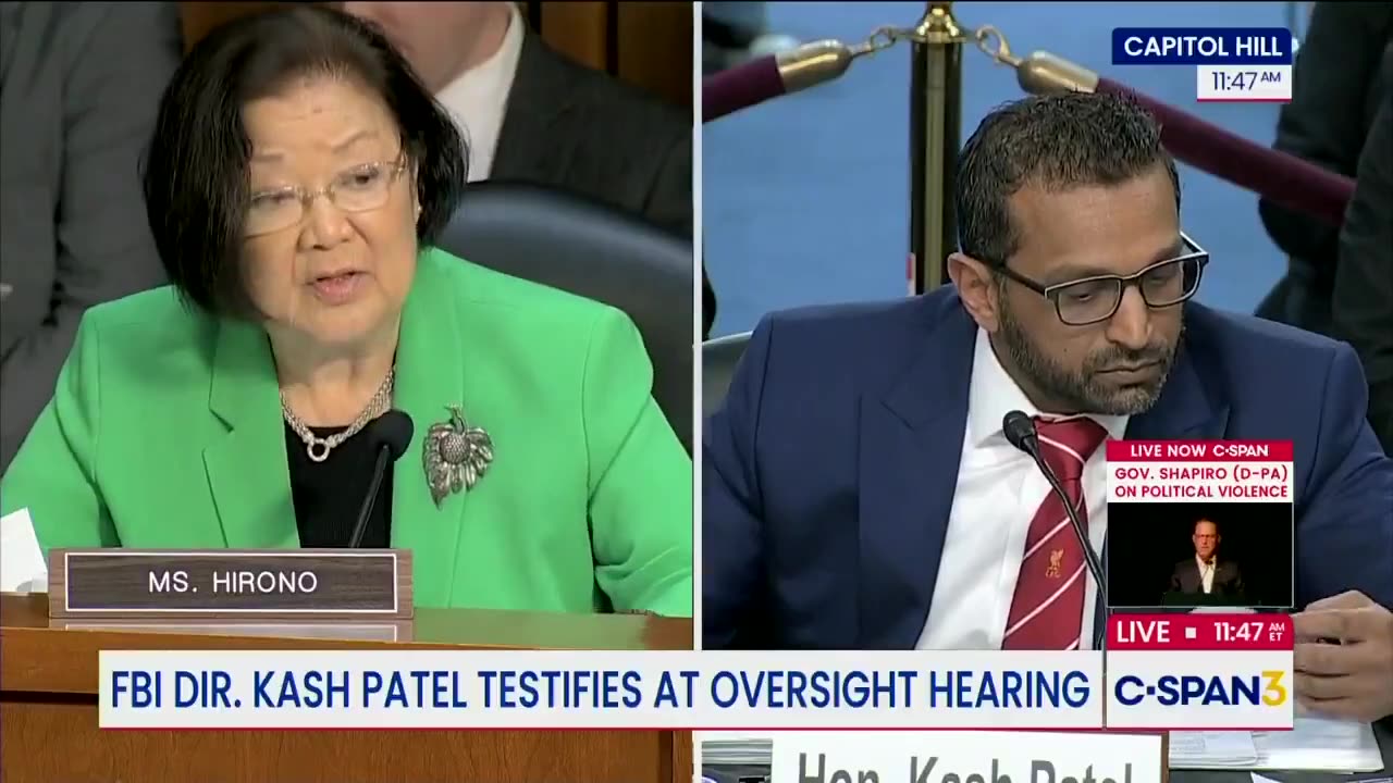 Sen. Mazie Hirono is WHINING to Kash Patel, saying it’s “HARSH” to require women do pull-ups