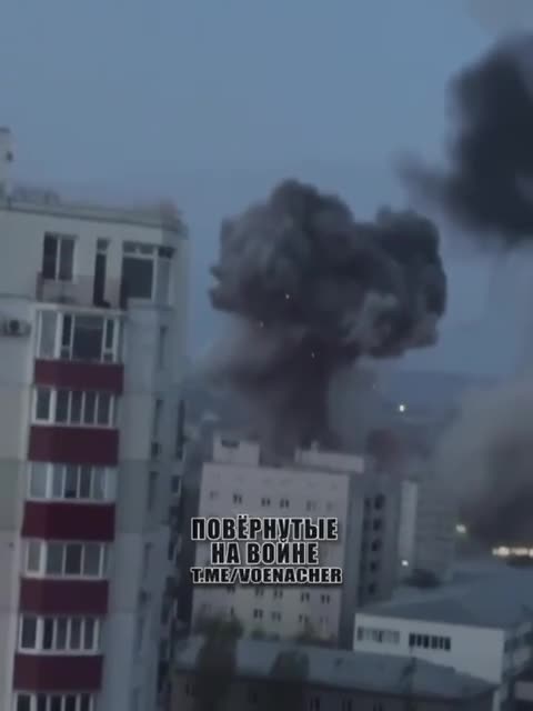 Footage of an Iskander missile strike