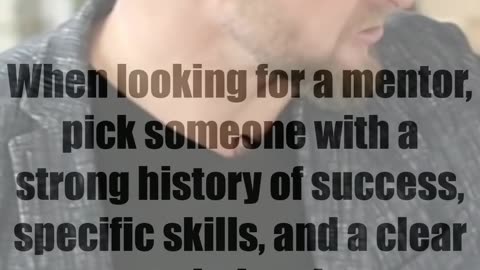 Find A Mentor With A Solid Track Record And Specialization