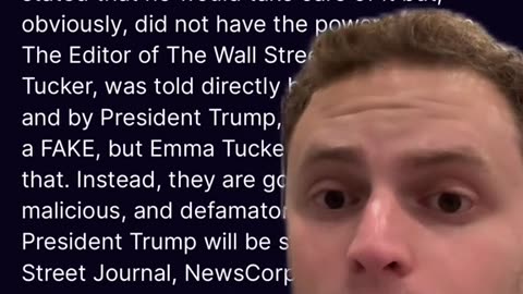 BREAKING⛔️TRUMP SAYS HE WILL SUE THE WALL STREET JOURNAL & RUPERT MURDOCH