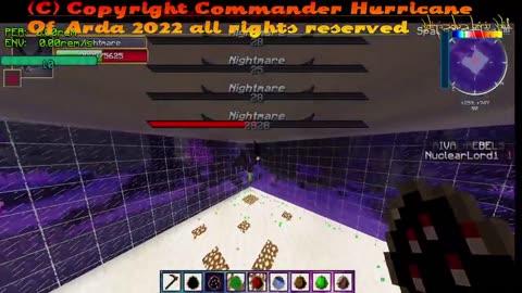 Minecraft mob battle Gabriel vs nightmare