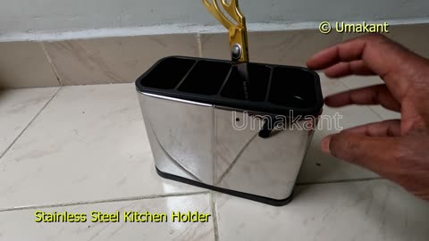 Stainless Steel Kitchen Holder Rectangular 4 Divider Drainer 630Rs