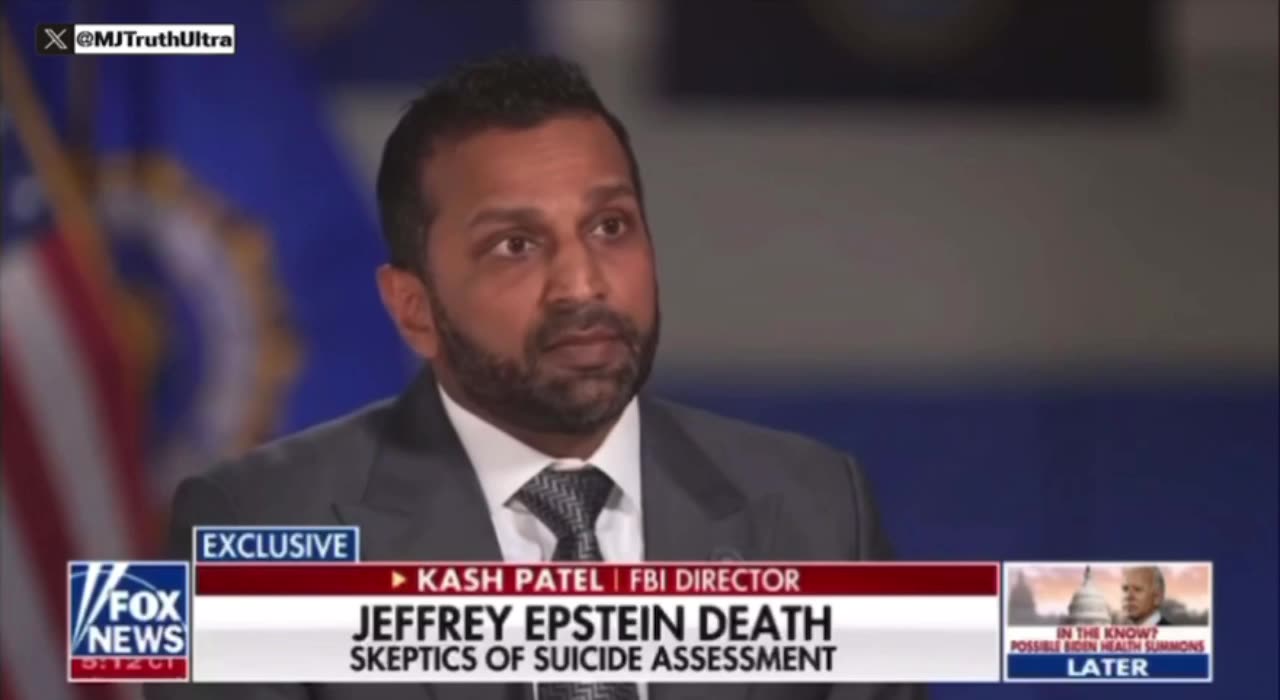 Kash Patel on Epstein Killing Himself and releasing Files