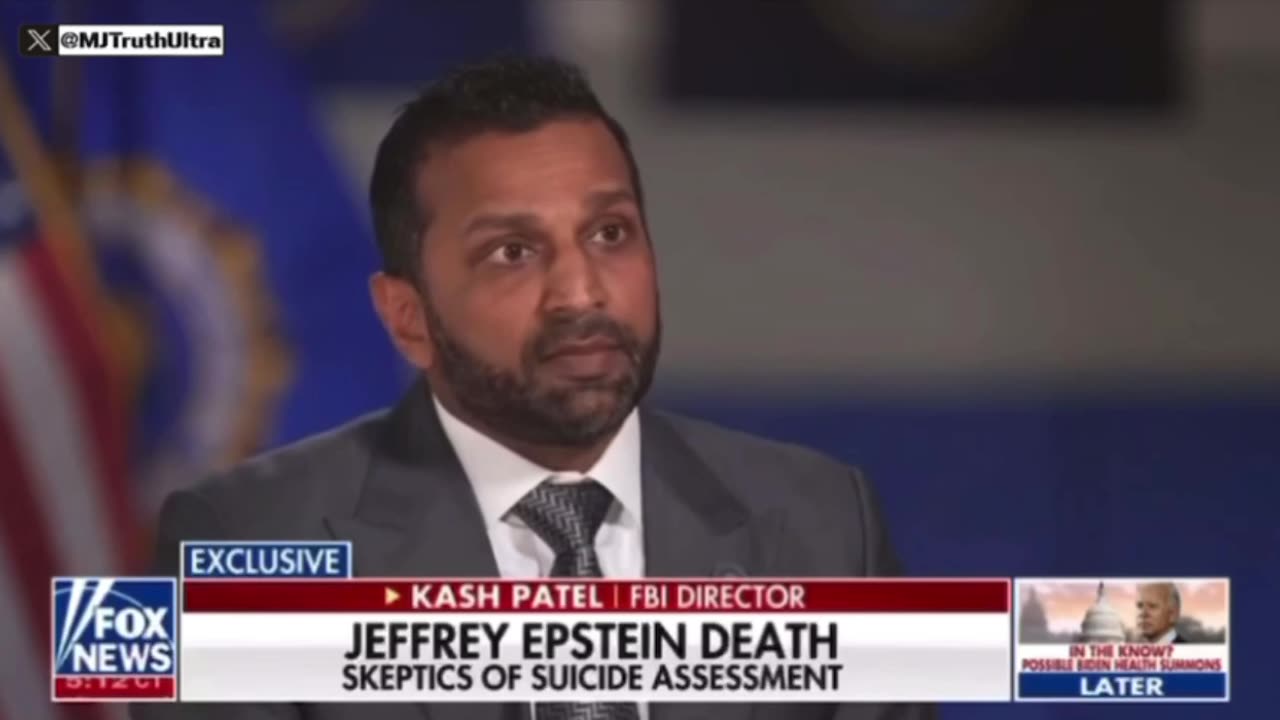 Kash Patel on Epstein Killing Himself and releasing Files