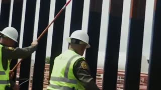 Trump’s Border Wall Painted Black — So Illegals Won’t Find It at Night 😂