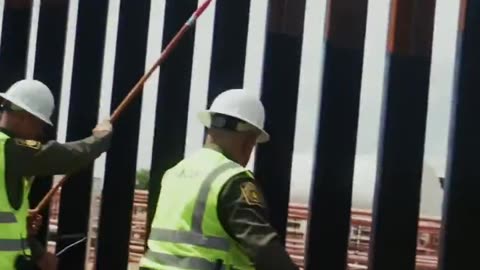 Trump’s Border Wall Painted Black — So Illegals Won’t Find It at Night 😂