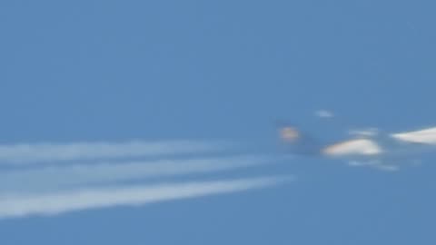 UPS AIRPLANE CHEMTRAILING OUR SKIES...POS