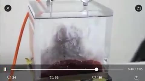 BLOOD LEVEL IN A VACCUUM