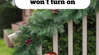 What to do if the Christmas lights don’t turn on