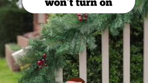 What to do if the Christmas lights don’t turn on