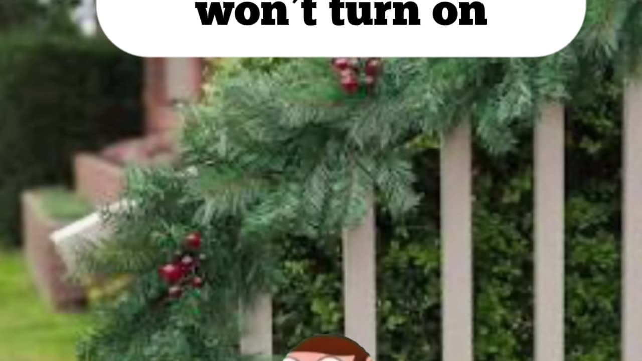 What to do if the Christmas lights don’t turn on