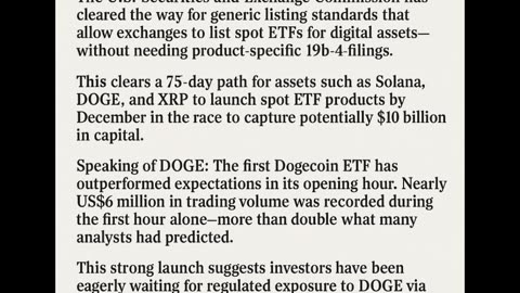 SEC greenlights spot ETFs – New rules clear the path