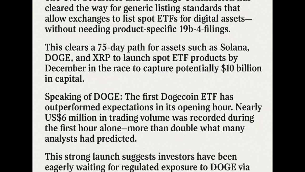 SEC greenlights spot ETFs – New rules clear the path