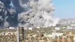 US is bombing Idlib, Syria, right now.