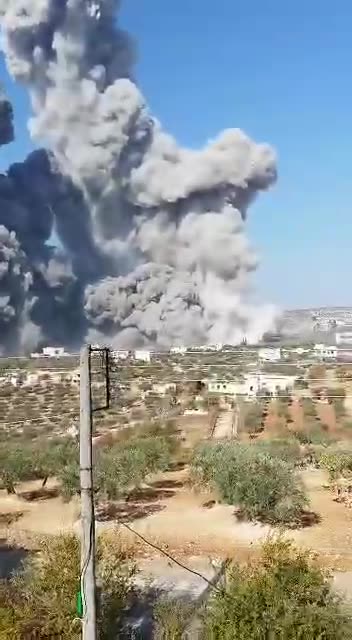 US is bombing Idlib, Syria, right now.