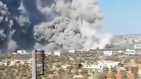 US is bombing Idlib, Syria, right now.