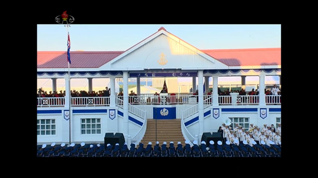 Kim's SHIP SINKS - Pirated Naval Destroyer Launch Ceremony