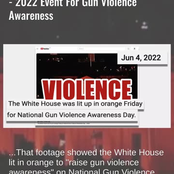 Fact Check: Old Video Screencap Shows White House 'Turned All Red' -- 2022 Gun Violence Event