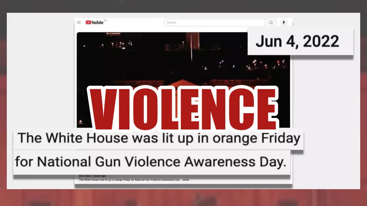 Fact Check: Old Video Screencap Shows White House 'Turned All Red' -- 2022 Gun Violence Event