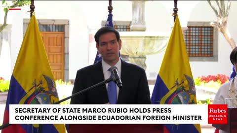 BREAKING: Marco Rubio Announces Foreign Terrorist Organization Designations For Two Ecuadorian Gangs