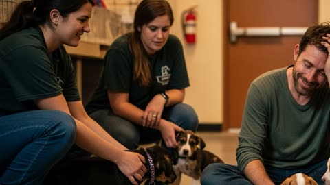 Firefighter Rescues 8 Puppies From Wildfire