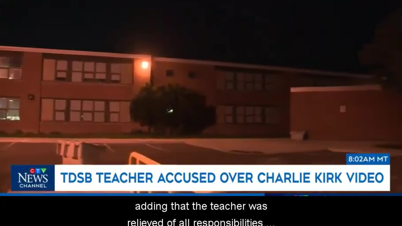 A Canadian teacher has been suspended after forcing a class full of 10-year-olds to watch