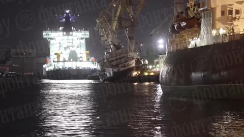 One of Russia's Newest Tugs, The Giant 70m Long Ushakov(2022) Overturns in St. Petersburg Harbour